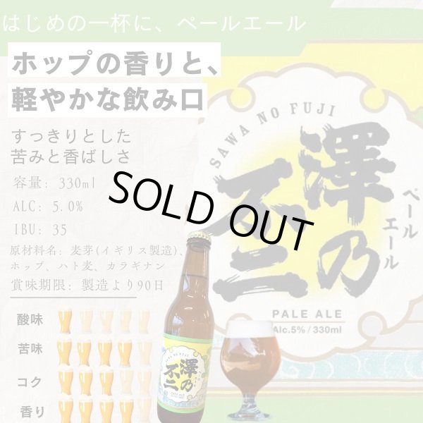 画像2:  選べるラベル 江口屋醸造所 クラフトビール 『澤乃不二』 ペールエール  霞ヶ浦エリア 地ビール お取り寄せ 贈答用 単品 (2)