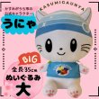 画像1: かすみがうら市公式キャラクター「かすみがうにゃ」ビッグぬいぐるみ (1)